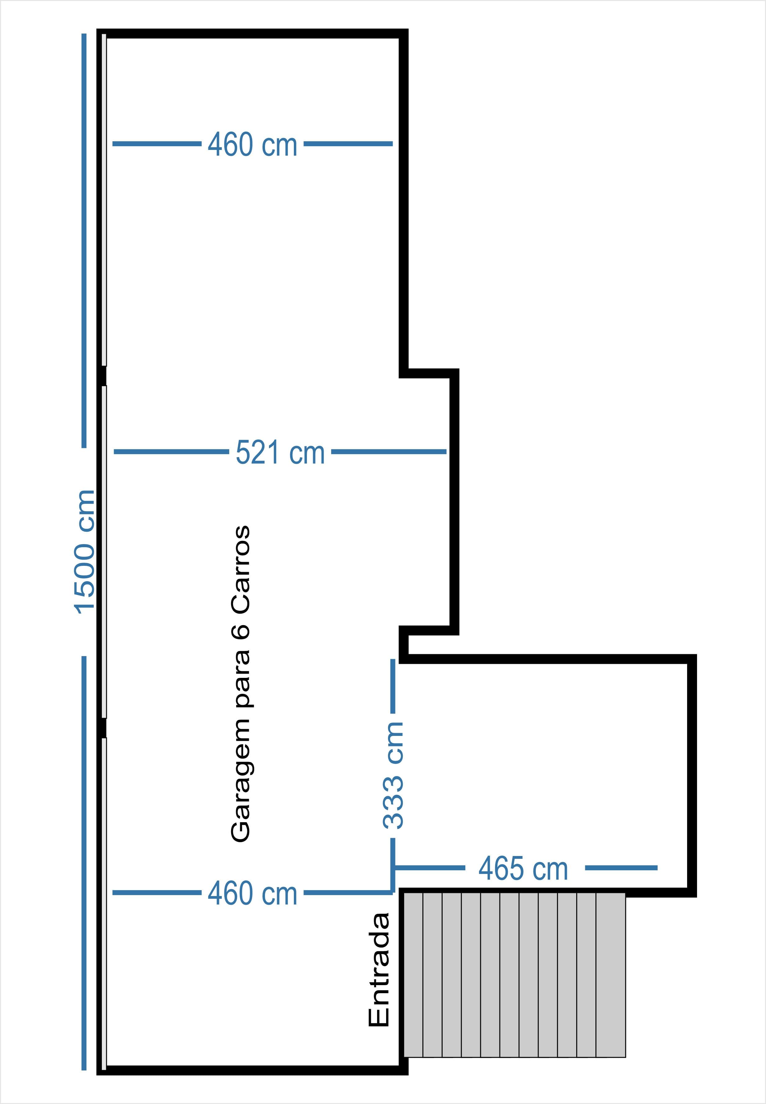 Planta da Garagem do Portão 7 Pacaembu Eventos